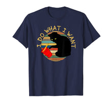 Load image into Gallery viewer, Cat I Do What I Want Retro Vintage Sunset Tshirt