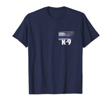 Load image into Gallery viewer, K-9 Police Officer USA Flag T-Shirt LEO Cops Law Enforcement