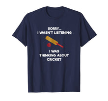Load image into Gallery viewer, Cricket Game T-Shirt - Funny Listening - Bat