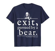 Load image into Gallery viewer, Exit Pursued by Bear Shakespeare Shirt Stage Director Gift