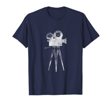 Load image into Gallery viewer, Retro Camera Cameraman Filmmaker Movie Director T Shirt Tee