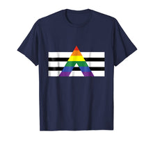 Load image into Gallery viewer, LGBT Straight Ally Pride Flag Shirt