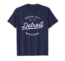 Load image into Gallery viewer, Classic Retro Vintage Detroit Michigan Motor City T-Shirt
