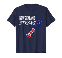 Load image into Gallery viewer, New Zealand flag t shirt; New Zealand Strong flag t shirt;