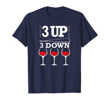 Load image into Gallery viewer, 3 Up 3 Down Wine Baseball Lover T-Shirt For Mom Women