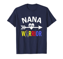 Load image into Gallery viewer, Autism Nana Shirt, Nana Of A Warrior Autism Grandma T-Shirt