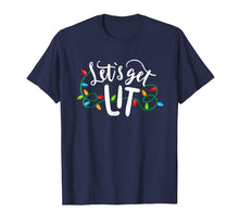 Load image into Gallery viewer, Christmas Funny Pajamas Let's Get Lit Christmas Shirt