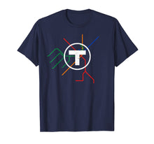 Load image into Gallery viewer, Boston T Subway Map Shirt Vintage MBTA Tee