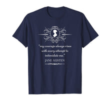 Load image into Gallery viewer, Jane Austen T-Shirt Vintage Quote Literary Book Club Fans