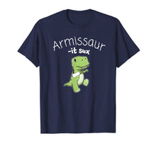 Load image into Gallery viewer, Funny Broken Arm Dinosaur It Sux Gift T shirt