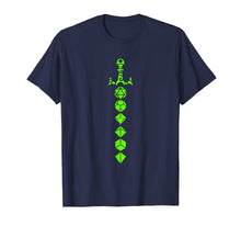 Load image into Gallery viewer, Nerdy Polyhedral Dice Set Sword Geeky Minimalist D20 T-Shirt
