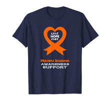 Load image into Gallery viewer, Multiple Sclerosis T-shirt Orange Awareness Ribbon Shirt