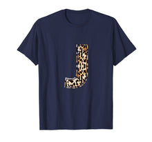 Load image into Gallery viewer, Cool Letter J Initial Name Leopard Cheetah Print T-Shirt