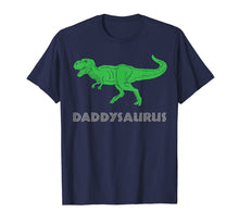 Load image into Gallery viewer, Mens Daddysaurus t-rex dinosaur t-shirt, daddy dad dino funny