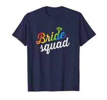 Load image into Gallery viewer, Bride Squad Shirt - LGBT Cute Rainbow Ring Bachelorette Gift