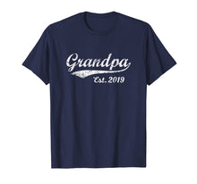 Load image into Gallery viewer, Mens Vintage Grandpa Est. 2019 New Grandfather T-Shirt