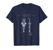 Load image into Gallery viewer, Railroad Crossing Signal Patent T Shirt | Model train lovers