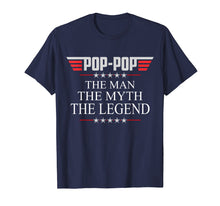 Load image into Gallery viewer, Mens Pop-pop The Man The Myth The Legend V2 Pop-pop Tshirt