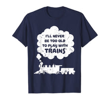 Load image into Gallery viewer, Model Trains Steam Engine Distressed Train T Shirt and Gift