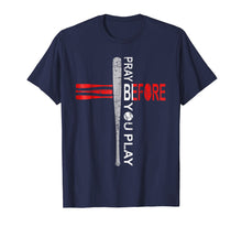 Load image into Gallery viewer, Pray Before You Play Baseball, Softball Colorful Melting Tee