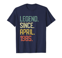 Load image into Gallery viewer, Born April 1985 Vintage Retro Tshirt 34th Birthday Him Her