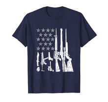 Load image into Gallery viewer, Big American Flag With Machine Guns Shirt