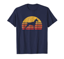 Load image into Gallery viewer, Distressed Retro Sun Silhouette Doberman Pinscher T-shirt