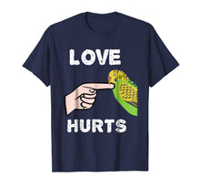 Load image into Gallery viewer, Love Hurts Budgie Parakeet Parrot Tshirt Valentine's Day
