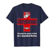 Load image into Gallery viewer, FMF 8404 Navy Corpsman T Shirt Eagle Globe Anchor