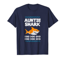 Load image into Gallery viewer, Auntie Shark T-Shirt Doo Doo Uncle Mommy Daddy Aunt Tshirt
