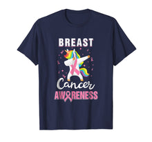 Load image into Gallery viewer, Inspirational Breast Cancer Awareness Unicorn Support Shirt