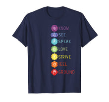 Load image into Gallery viewer, 7 Seven Chakras Yoga T Shirt