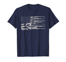 Load image into Gallery viewer, Big American Flag With Machine Guns T-Shirt 2A Flag Shirt