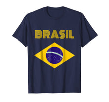 Load image into Gallery viewer, Brazil Flag Yellow Text T-Shirt