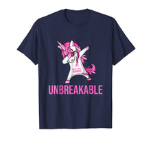Load image into Gallery viewer, Unicorn Dabbing Breast Cancer Warrior Shirt
