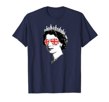 Load image into Gallery viewer, Elizabeth II Sunglasses TShirt British Crown Union Jack Meme