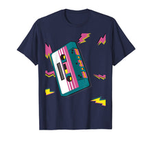 Load image into Gallery viewer, Vintage Cassette Tape T-Shirt in 80s 90s Retro Neon Style