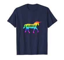 Load image into Gallery viewer, LGBT Proud Guncle Unicorn Shirt
