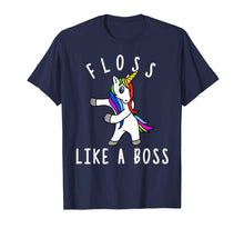 Load image into Gallery viewer, Floss Like a Boss Shirt - Flossing Unicorn Shirt