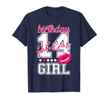 Load image into Gallery viewer, 14th Birthday Kiss TShirt Fabulous Girl Kissing Lips College