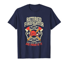 Load image into Gallery viewer, Mens Heroic Retired Firefighter T Shirt Fireman Gift Idea