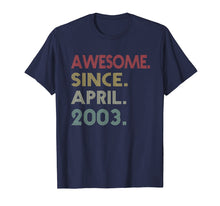 Load image into Gallery viewer, Awesome Since April 2003 Vintage T-Shirt 16th Birthday Gift