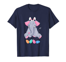 Load image into Gallery viewer, Funny Easter Elephant With Bunny Ears And Eggs T Shirt
