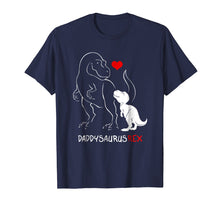Load image into Gallery viewer, Mens Daddysaurus Rex T shirt T rex Daddy Saurus Dinosaur Men Gift