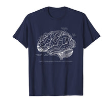 Load image into Gallery viewer, Vintage Human Anatomy Brain Tee T-tshirt