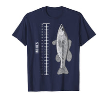Load image into Gallery viewer, Fishing Ruler TShirt Fishermen Bass Fathers Day Gift Tee