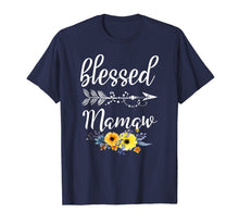 Load image into Gallery viewer, Funny Blessed To Be Called Mamaw Flower T-Shirt Gift