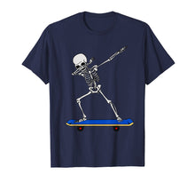 Load image into Gallery viewer, Skeleton DAB on Skateboard Tee Gift idea for Skater & Sporty