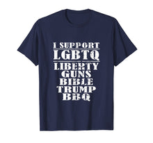 Load image into Gallery viewer, lgbtq bbq shirt belles smokin bbq shirt