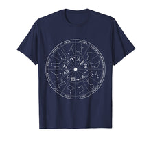 Load image into Gallery viewer, Constellation Shirt Vintage Retro Sky Map T-shirts